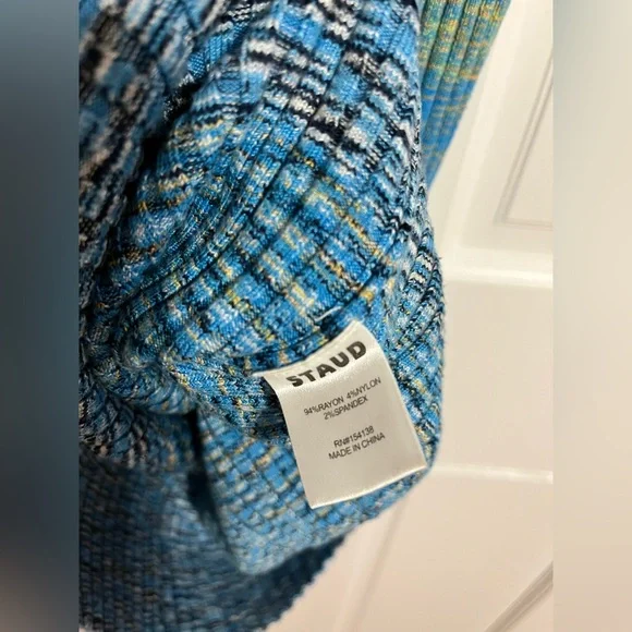 STAUD Colorful Knit Midi Dress - Picture 4 of 4